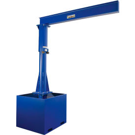 Portable Jib Crane With Empty Base, 1000 lb. Cap, 111-1/8"H Span, 120-3/16"H Under Beam