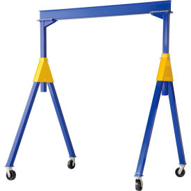 Fixed Height Steel Knockdown Gantry Crane, 2000 lb. Capacity, 10'W x 10'H