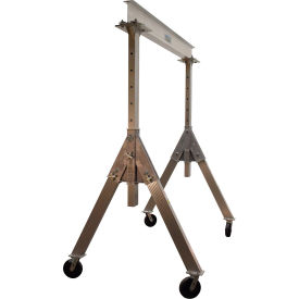 Adjustable Height Aluminum Gantry Crane, 4000 lb. Capacity, 8'W x 8-15/16'H