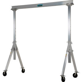 Adjustable Height Aluminum Gantry Crane, 2000 lb. Capacity, 10'W x 8-11/16'H