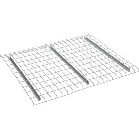 Welded Wire Open Deck Pallet, Galvanized Steel, 42"L x 46"W, 2,500 lb. Dynamic Capacity, Gray