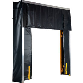 Retractable Dock Shelter, 40 oz. Capacity, 24" Projection, 11'W x 11'H, Black
