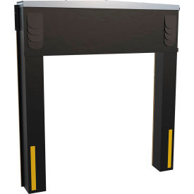 Dock Seal/Shelter Combination, 40 oz. Cap., 20" Projection, 8'W x 10'H, Black