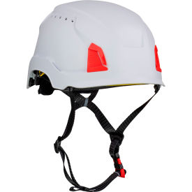 Traverse Cap Style Industrial Climbing Helmet, Vented, HDPE Suspension, White