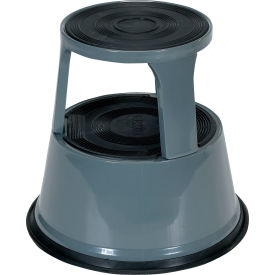 Rolling Step Stool, 17-7/8"L x 17-1/8"W x 17-1/8"H, Gray
