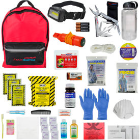 3 Day Deluxe Emergency Survival Kit, 1 Person Backpack, 19 Pieces