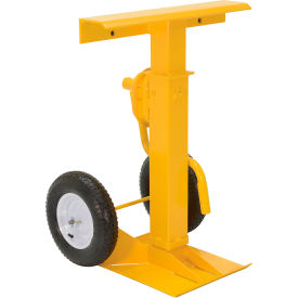 Trailer Stabilizing Jack, Pneumatic Wheels, 50000 lb. Lifting Capacity