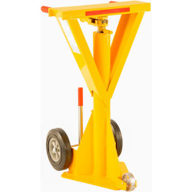 Ratchet Beam Trailer Stabilizing Jack, Hard Rubber Wheels, 40,000 lb. Lifting Capacity