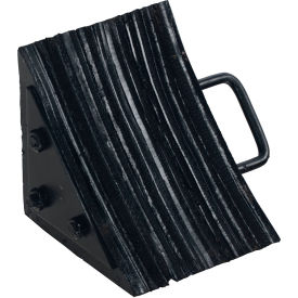 Wheel Chock, Rubber, 8"L x 10-5/16"W x 8"H