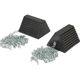Wheel Chock Chain Hanger, Rubber, 8"L x 9-1/4"W x 6"H