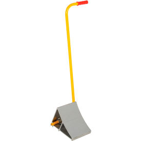 Wheel Chock with Handle, Aluminum, 11-7/8"L x 17-1/16"W x 37-9/16"H