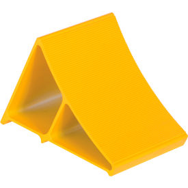Wheel Chock, Aluminum, 11-3/4"L x 7"W x 8"H, Yellow