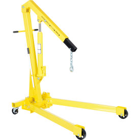 Shop Crane Engine Hoist with Foldable Legs, 1 Ton Capacity