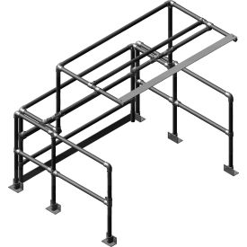 Pivot Steel Mezzanine Pallet Gate, Standard, 72"W x 60"D x 78"H Clearance