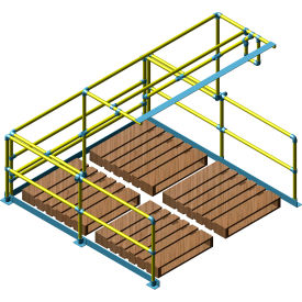 Pivot Steel Mezzanine Pallet Gate, Full Size, 96"W x 108"D x 796"H Clearance