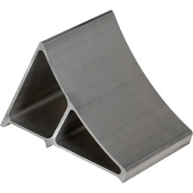 Wheel Chock, Aluminum, 11-3/4"L x 7"W x 8"H, Silver
