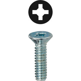 Phillips & Square Flat Head Machine Screw, #10-24 x 2", 50 Pack