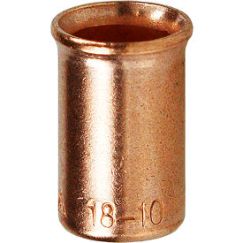 Crimp Sleeve, Solid Copper, 18-10 AWG, 500 Pack