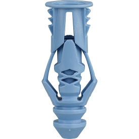 Triple Grip Plastic Anchor, #10, Blue, 50 Pack
