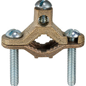 Bare Ground Clamp, Bronze, 1/2"-1, 25 Pack