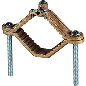 Armored Ground Clamp, Bronze, 4-1/2"-6, 5 Pack