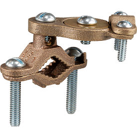 Armored Ground Clamp w/ Swivel, Bronze, 1-1/4"-2, 5 Pack