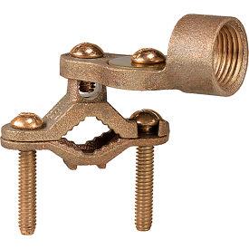 Ground Clamp w/ 1/2" Hub, Bronze, 1/2"-1, 25 Pack