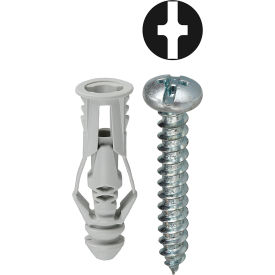 Triple Grip Anchor Kit w/ Combo Pan Head Screw, #8, Tuff Pack, 201 Pieces