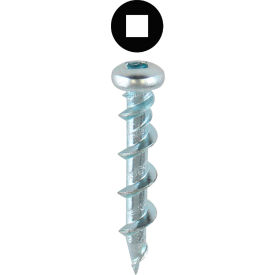 Square Drive Pan Head Wall Twister Kit, 3/16" x 1-1/4", 102 Pieces
