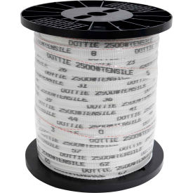 Pull Line Measuring Tape, High Tenacity Polyester, 3/4" x 1500'