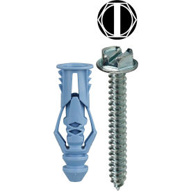 Triple Grip Anchor Kit w/ Combo Hex Head Screw, #10, 201 Pieces
