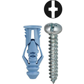 Triple Grip Anchor Kit w/ Combo Pan Head Screw, #10, Tuff Pack, 201 Pieces