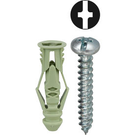 Triple Grip Anchor Kit w/ Combo Pan Head Screw, #12, 101 Pieces