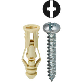 Triple Grip Anchor Kit w/ Combo Pan Head Screw, #6, Tuff Pack, 201 Pieces