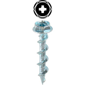 Hex Head Phillips & Square Wall Twister Kit, 3/16" x 1-1/4", 102 Pieces