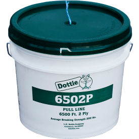 Two Ply Pull Line, Polypropylene, 6500'L, Blue/White, Pail