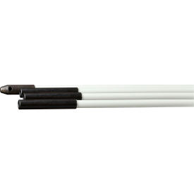 3 Fish Stick Rod w/ Eye & Hook, Fibreglass, 1/4" x 12'