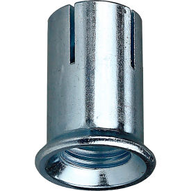 Mini Drop-In Anchor, Carbon Steel, 1/4"-20, 100 Pack