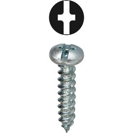 Sheet Metal Screw Kit, Combo Pan Head, Steel, #8, Assorted