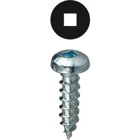 Sheet Metal Screw Kit, Square Drive Pan Head, Steel, #8, Assorted