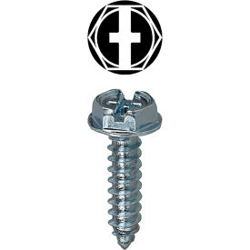 Sheet Metal Screw Kit, Combo Hex Head, Steel, #10, Assorted