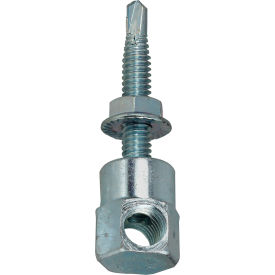 Metal Drilling Side Mount Rod Hanger, 3/8"-16, 100 Pack
