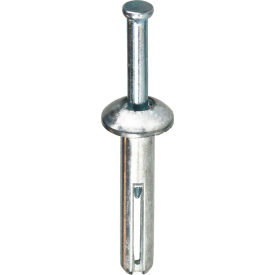 Zamac Alloy Anchor, Flat Head, 1/4" x 1-1/4", 100 Pack