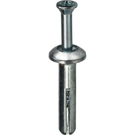 Zamac Alloy Anchor w/ Carbon Steel Pin, Flat Head, 1/4" x 3/4", 100 Pack