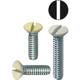 Wall Plate Screw Kit, Carbon Steel, 12 Compartment, #6-32, Assorted, 450 Pcs