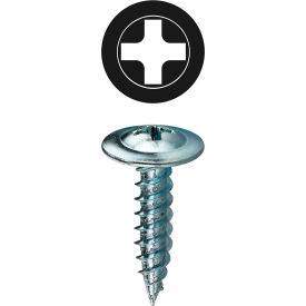 Metal Piercing Screw, Phillips/Wafer, #8 x 1/2", 500 Pack