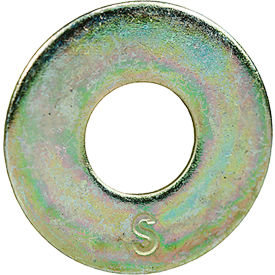 Through-Hardened Flat Washer, Steel, 5/16", 100 Pack