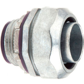 Straight Insulated Liquid Tight Connector, Zinc Die Cast, 3-1/2"