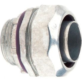 Straight Liquid Tight Connector, Zinc Die Cast, 3/8", Pack of 25