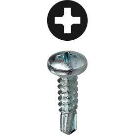 Self Drilling Screw Kit, Phillips Pan Head, Carbon Steel, #8-#10, Assorted
